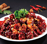 Sichuan Spicy Diced Chicken<br> w. Chilli Peppers (Spicy)<br>川香辣子鸡(辣)